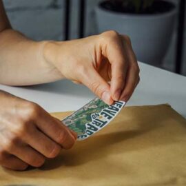 The TRENDS AD Labels 78 x 48 is a standard sized permanent vinyl adhesive labels.  UV and solvent resistant.  In Clear & White. 