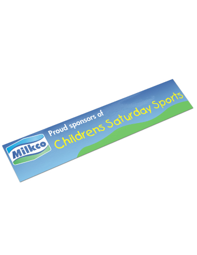 The Trends AD Labels 250 x 50 are a standard sized permanent vinyl adhesive labels.  Available in Clear or White and includes full colour printing the price.  UV resistant. 