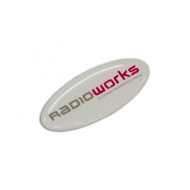 The Trends Collection Resin Coated Labels 55 x 24 Oval are resin coated adhesive labels suitable for permanent branding.  Available in 4 colours.  Branded labels.