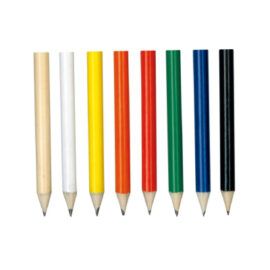 The Trends Collection HB Mini Pencil is a half size round HB Pencil. Available in 7 colours. Great branded HB pencils for you and your clients.
