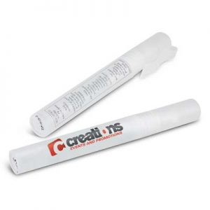 The Trends Hand Sanitiser Stick is a 15ml pump action pocket sized sanitiser.  Available in Clear only.  Great branded health promo products.