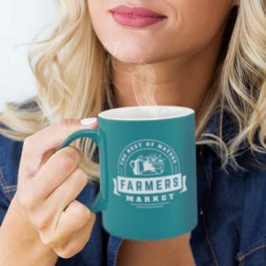 104193 TRENDS Arabica Coffee Mug The Trends Arabica Coffee mug is a 300ml D Handle stoneware coffee mug. White inside, colour outside. Great branded promotional drink ware.