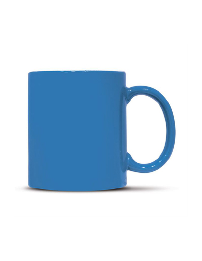 The Trends Collection Arabica Coffee mug is a 300ml D Handle stoneware coffee mug. White inside, colour outside. Great branded promotional drink ware.