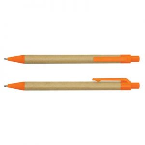 The Trends Kraft Pen is an eco friendly retractable ball pen. In 8 colours. Great branding options. Great branded eco friendly promotional pens.