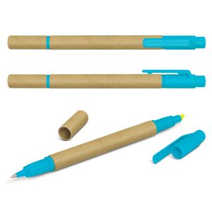 The Trends Collection Eco Pen Highlighter is an eco friendly ball pen.  7 colours available.  Built in Highlighter.  Great branded promotional pen.