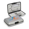 The Trends Executive Manicure Set is a stylish 7 piece manicure set in a smart aluminium case. Branding via pad print or laser engraving.