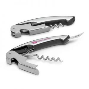The Trends  Classic Wine Waiters Knife is a smart wine waiters knife complete with corkscrew, bottle opener & foil cutter.  Great branded promotional product.