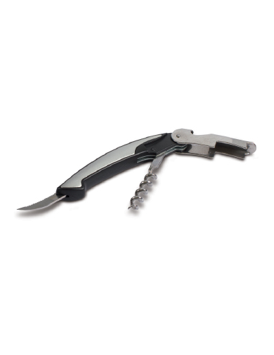 The Trends  Classic Wine Waiters Knife is a smart wine waiters knife complete with corkscrew, bottle opener & foil cutter.  Great branded promotional product.