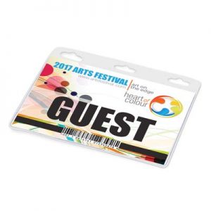 104921 TRENDS Clear Vinyl ID Holder The Trends Clear Vinyl ID Holder holds a 102mm x 72mm insert card. Card can be provided and can be printed on. Great branded practical event product.