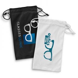 The Trends Microfibre Sunglass Pouch is a microfibre pouch with drawstring. Great branded promotional product for lens & glass.