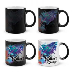 105059 TRENDS Chameleon Coffee Mug The Trends Chameleon Coffee Mug is a 300ml thermochromic coffee mug. Sublimation printing available. Great branded novelty promotional product.