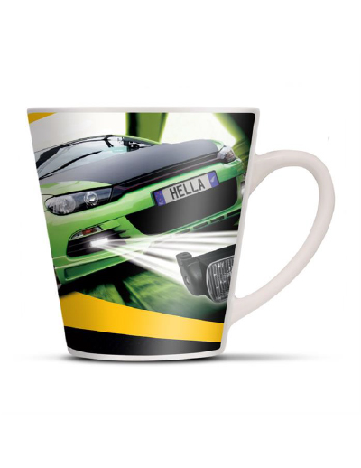 The Trends Collection Latte Coffee Mug is a 300ml latte style ceramic coffee mug. Sublimation printing. Great branded hospitality or drink ware promotional product.