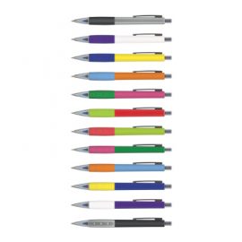 The Trends Collection Ace pen is a retractable plastic ball pen with a soft touch lacquered grip. Mix n Match .  Great branded promotional pen product.