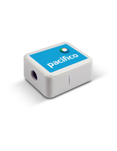 105622 Trends Collection Pencil Sharpener - Promotrenz The Trends Collection Pencil Sharpener holds its own shavings. Easy disposable. Great branded promotional product for kids, schools and tourism retail.