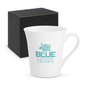 106096 TRENDS Tudor Coffee Cup The Trends Tudor Coffee Mug is a latte style 300ml porcelain coffee mug. Great branded promotional mug product for corporate gifts and everyday use.