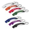 The Trends Toronto Bottle Opener Key Ring is a robust metal bottle opener with a key ring. Great branded practical promo key ring product.  Click here for other key rings