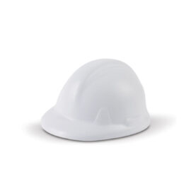 The Trends Collection Stress Hard Hat is a hard hat shaped anti stress top made from P.U. White. Great branded anti stress promotional product.
