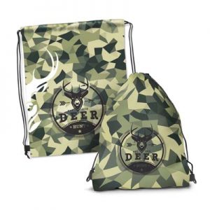 106378 TRENDS Drawstring Back Pack Full Colour The Trends Drawstring Back Pack is a robust low cost drawstring back pack. Full colour printing on front. In Black. Sublimation printing.
