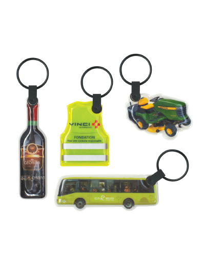 The Trends Collection Star Flex Key Ring is a soft foam filled key ring that can be custom shaped. Full Colour. Great branded custom key ring promo product.