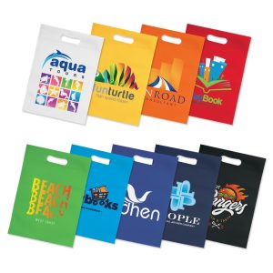 107006 Trends Collection Gift Tote Bag - Promotrenz The Trends Collection Gift Tote Bag is a gift size, heat sealed tote bag with die cut hand grips. 9 colours. Great branded promotional retail bag product.