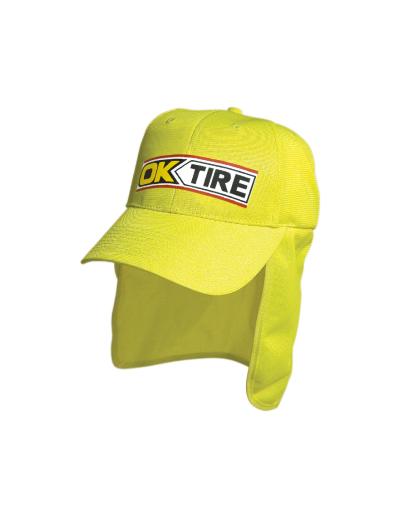 Headwear Professionals Luminescent Safety Cap with Flap-3023_hires Headwear Professionals Luminescent Safety Cap with Flap