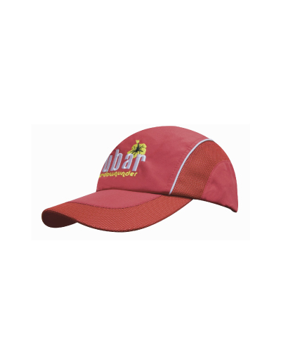 Headwear Professionals Spring Woven Fabric with Mesh ca-38021 Headwear Professionals Spring Woven Fabric with Mesh ca
