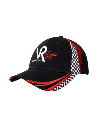 Headwear Professionals Brushed Heavy Cotton Cap with Embroidery and Printed Checks-4083_hires Headwear Professionals Brushed Heavy Cotton Cap with Embroidery and Printed Checks