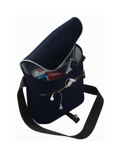 PA_B122 Legend Life Wired Satchel The Legend Life Wired Satchel has a padded main compartment, flap secured by a single clip & adjustable shoulder strap. 2 colours. Great branded satchels & business bags.