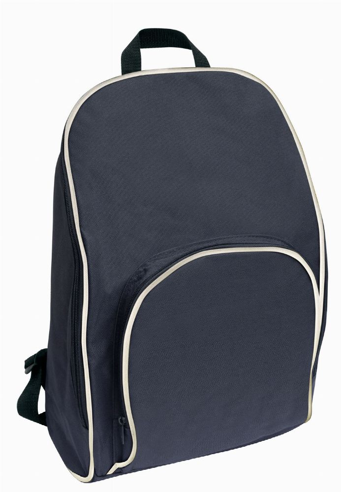 PA_B182 Legend Life Basic Backpack Charcoal/Silver The Legend Life Basic Backpack is a polyester/PVC bag. Available in 3 colours. Branding available on bag front. Great branded backpacks & bags.