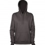 TWP-womens-360-pullover-hoodie-dark-grey-front-hood-up
