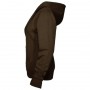 TWZ-womens-360-zip-hoodie-coffee-left-side-hood-down