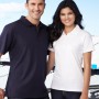 The Biz Collection Ladies Ice Polo is a 100% premium cotton combed polo shirt.  In White, Black & Navy.  8 - 24.  Great branded polo shirts & embroidered clothing.