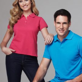 The Biz Collection Ladies Neon Polo is a 65% polyester, 35% cotton premium pique knit polo.  6 - 24.  7 colours.  Great branded polo shirts & other apparel.