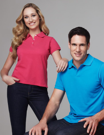 The Biz Collection Ladies Neon Polo is a 65% polyester, 35% cotton premium pique knit polo.  6 - 24.  7 colours.  Great branded polo shirts & other apparel.