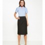20211 Biz Corporates Pinstripe Relaxed Fit Skirt