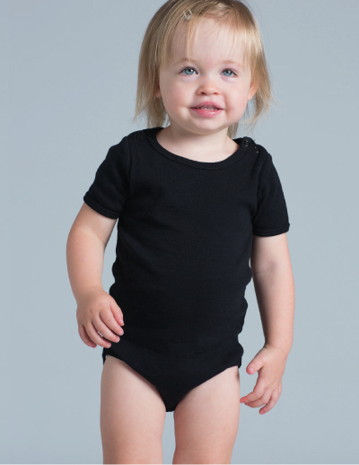 The AS Colour Mini Me One Piece is a 220gsm 100% cotton onesie.  5 colours available.  Sizes 0 - 3 months to 18 - 24 months.  Great kids branded apparel.