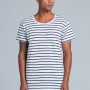 The AS Colour Wire Stripe Tee is a 160gsm, 100% cotton striped tee.  Available in 3 colour contrast combinations.  Sizes S - 2XL.  Great branded striped tee.