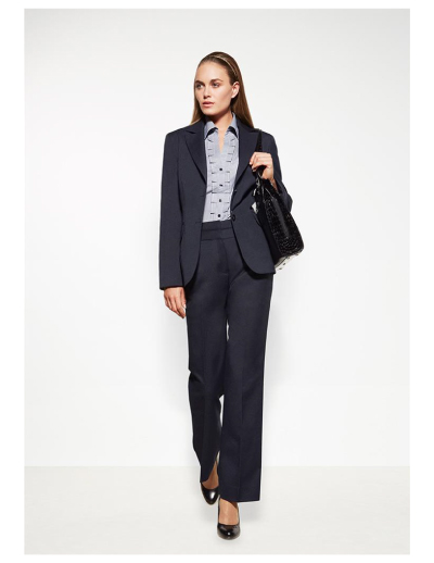 The Biz Corporates Womens Longline Jacket is a 92% Polyester 8% Bamboo Charcoal cool stretch jacket. Available in 3 colours. Sizes 4-26.