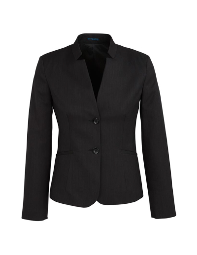 The Biz Corporates Womens Short Jacket with Reverse Lapel is a cool stretch jacket made of 92% Polyester 8% Bamboo. Available in 3 colours. Sizes 4-26.