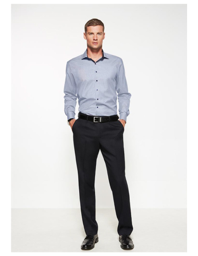 The Biz Corporates Mens One Pleat Pant Regular is a cool stretch pant  made of 92% Polyester 8% Bamboo Charcoal. Available in 3 colours. Sizes 77R-102R.