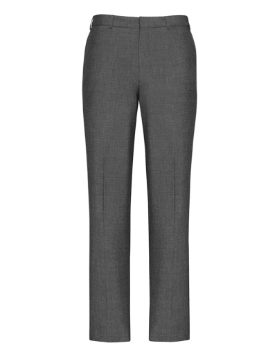 The Biz Corporates Mens Slimline Pant is a textured pant made of 63% Polyester, 33% Viscose and 4% Elastane. Available in Grey. Sizes 77R-112R.