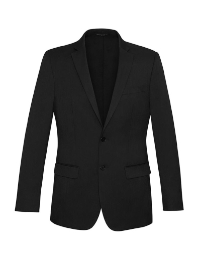 The Biz Corporates Mens Slimline Jacket ia a cool Stretch jacket made of 92% Polyester 8% Bamboo Charcoal. Available in 3 colours. Sizes 87R - 127R.