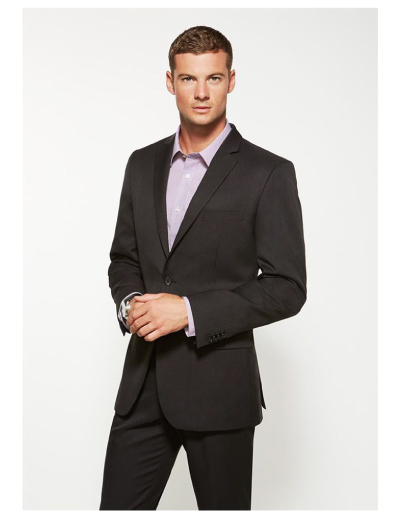 The Biz Corporates Mens Slimline Jacket ia a cool Stretch jacket made of 92% Polyester 8% Bamboo Charcoal. Available in 3 colours. Sizes 87R - 127R.