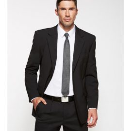 The Biz Corporates Mens 2 Button Jacket is a warm wool blend jacket made of 55% Polyester, 43% Wool, 2% Elastane. Available in 3 colours. Sizes 87R - 142R.