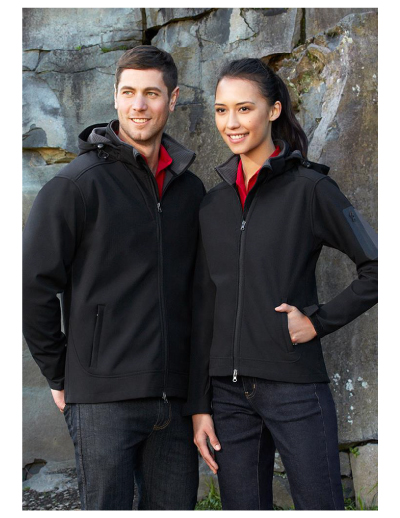 The Biz Collection Mens Summit Jacket is a modern fit, water repellent, Biz Tech Jacket.  Black or Navy.  S - 5XL.  Great work jackets from Biz Collection.