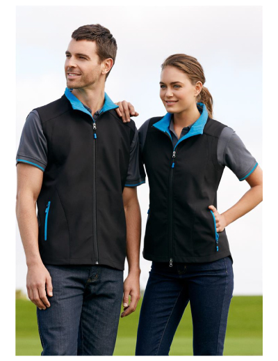 The Biz Collection Ladies Geneva Vest is made from Biz Tech material.  Water repellent and breathable.  4 colours.  Great branded vests & uniforms.