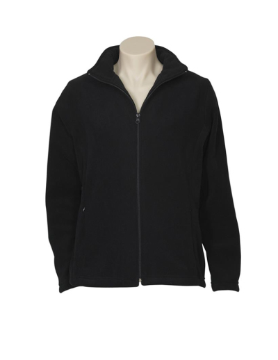 The Biz Collection Ladies Plain Microfleece Jacket 100% polyester low pill fleece.  Available in Black & Navy.  sizes 8-24.