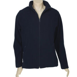 The Biz Collection Ladies Plain Microfleece Jacket 100% polyester low pill fleece. Â Available in Black & Navy. Â sizes 8-24.