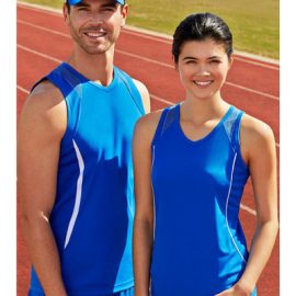 The Biz Collection Mens Razor Singlet is made from 100% biz cool polyester sports interlock fabric.  8 colours.  Great branded sports singlets & sportswear.