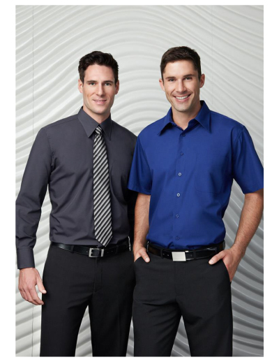 Biz Collection Mens Metro Long Sleeve Shirt-sh714_sh715_worn_725 Biz Collection Mens Metro Long Sleeve Shirt